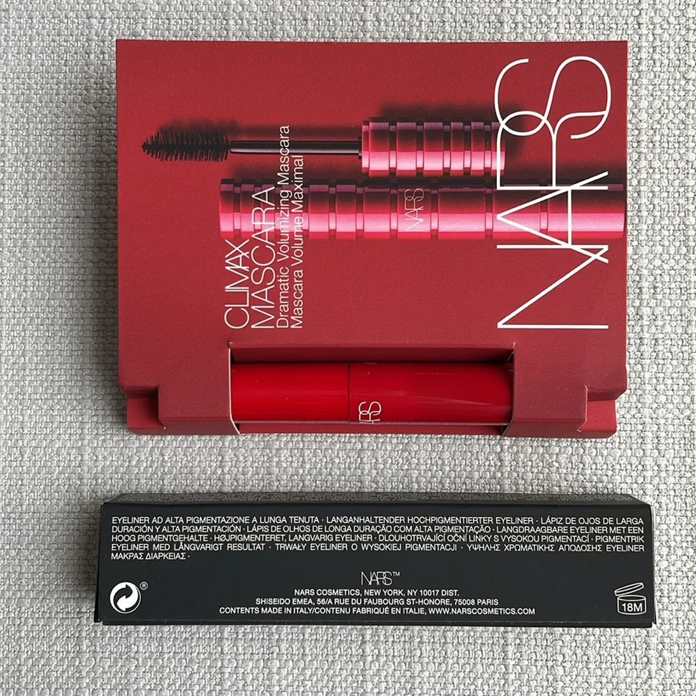 NARS climax mascara + Eyeliner in Via Veneto